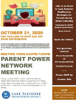 Parent Power Network Meeting, October 21 (session in English)